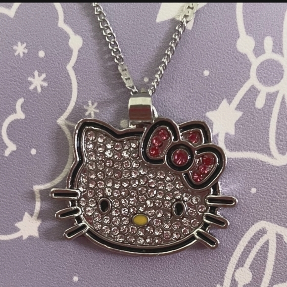 Hello Kitty Rhinestone Necklace - Picture 5 of 13